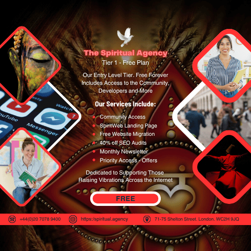 The Spiritual Agency free plan services overview.